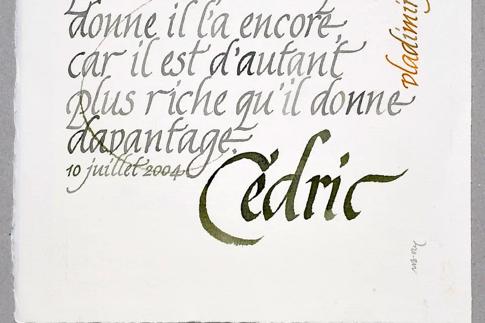 Faire-part et Calligraphie — photo 2