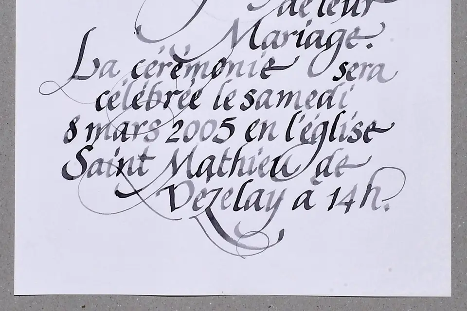 Faire-part et Calligraphie — photo 8