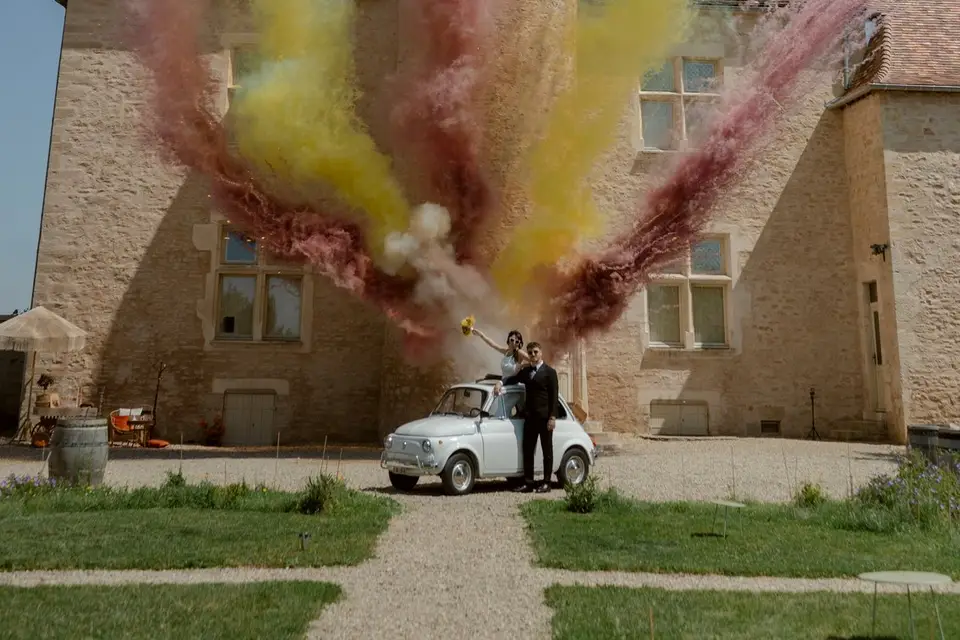 Burgundy Vintage Cars