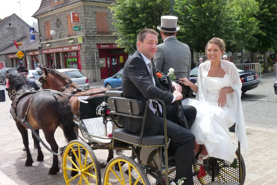 Mariage en Calèche - Nonette-Cuirs — photo 2