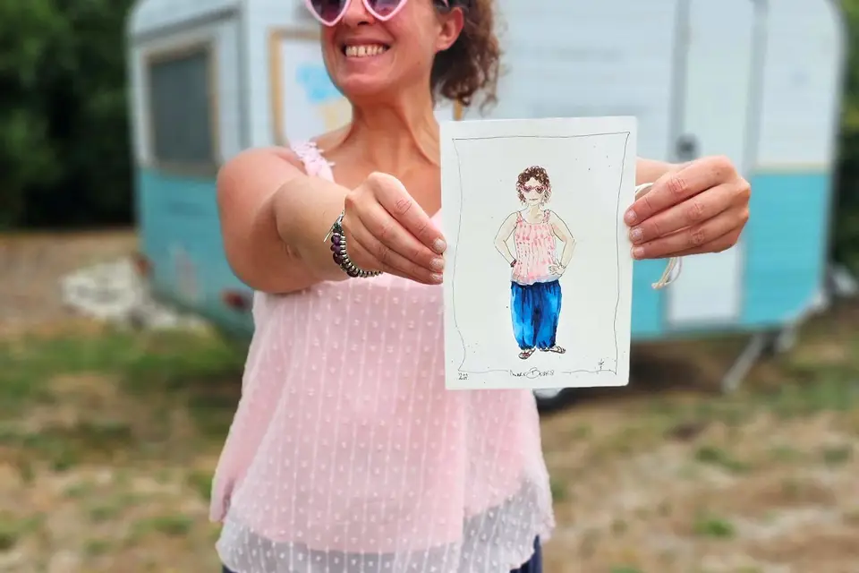 Waka Wa Karavan - Photobooth nomade et portraitiste aquarelliste — photo 5