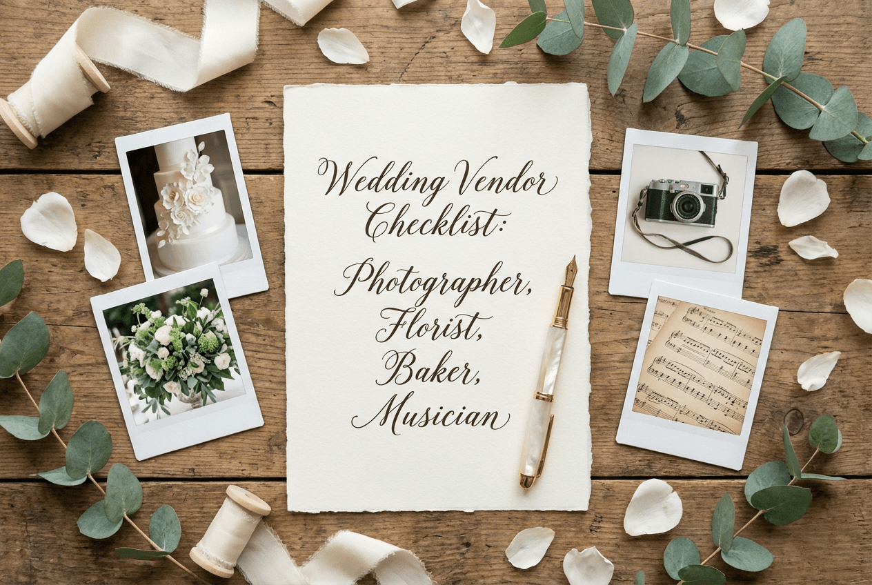 La liste complète des prestataires mariage : qui réserver et dans quel ordre